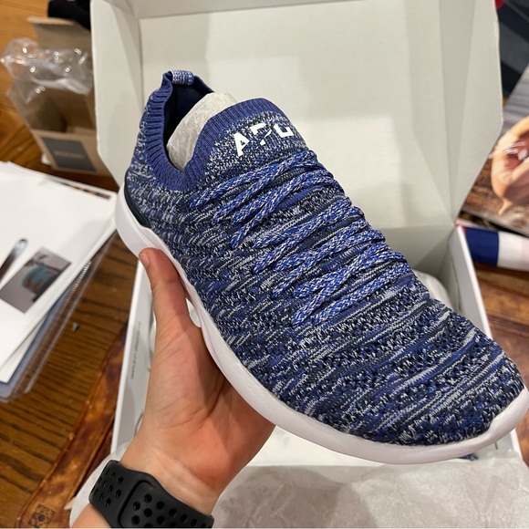 NWT APL Athletic Propulsion Labs Techloom Wave Blue Running Shoes M 7 / W 9 - Picture 9 of 16
